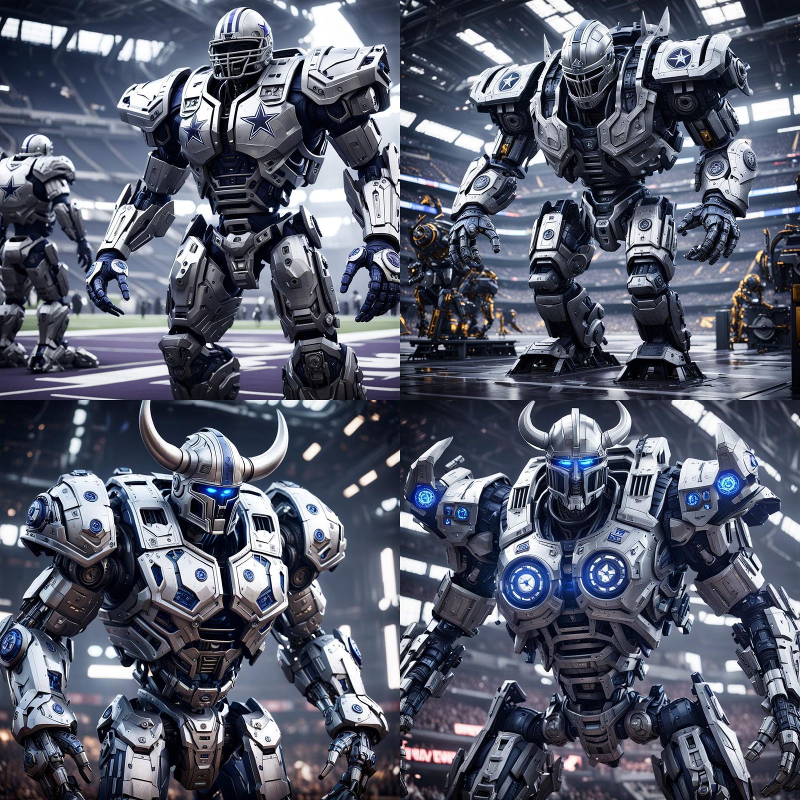 Dallas Cowboys Vikings getting ready for game time!