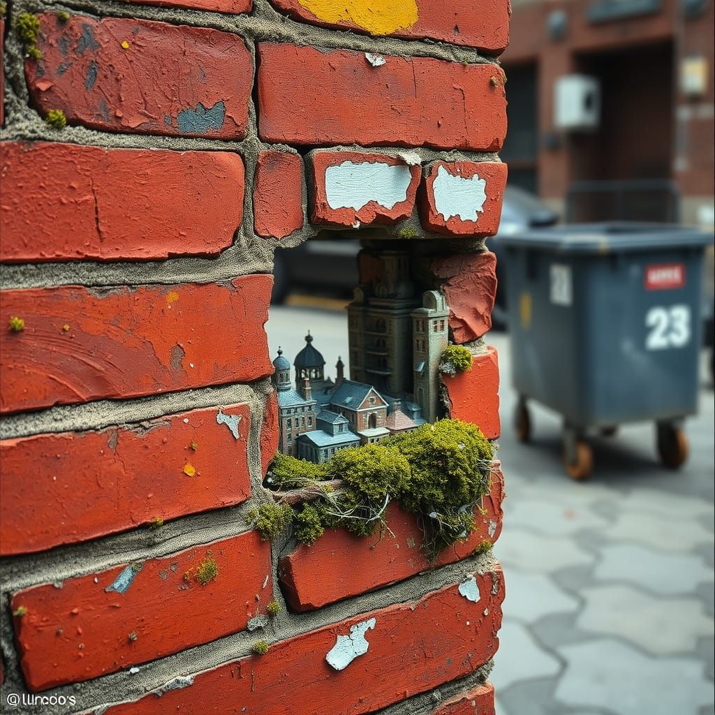 Brick Corner Town  by @Faea Tuulama