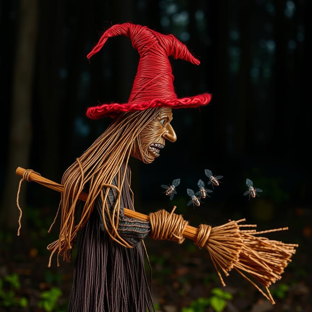 The string witch in the enchanted forest