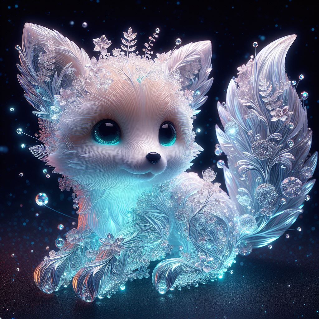 Crystal armor snow fox