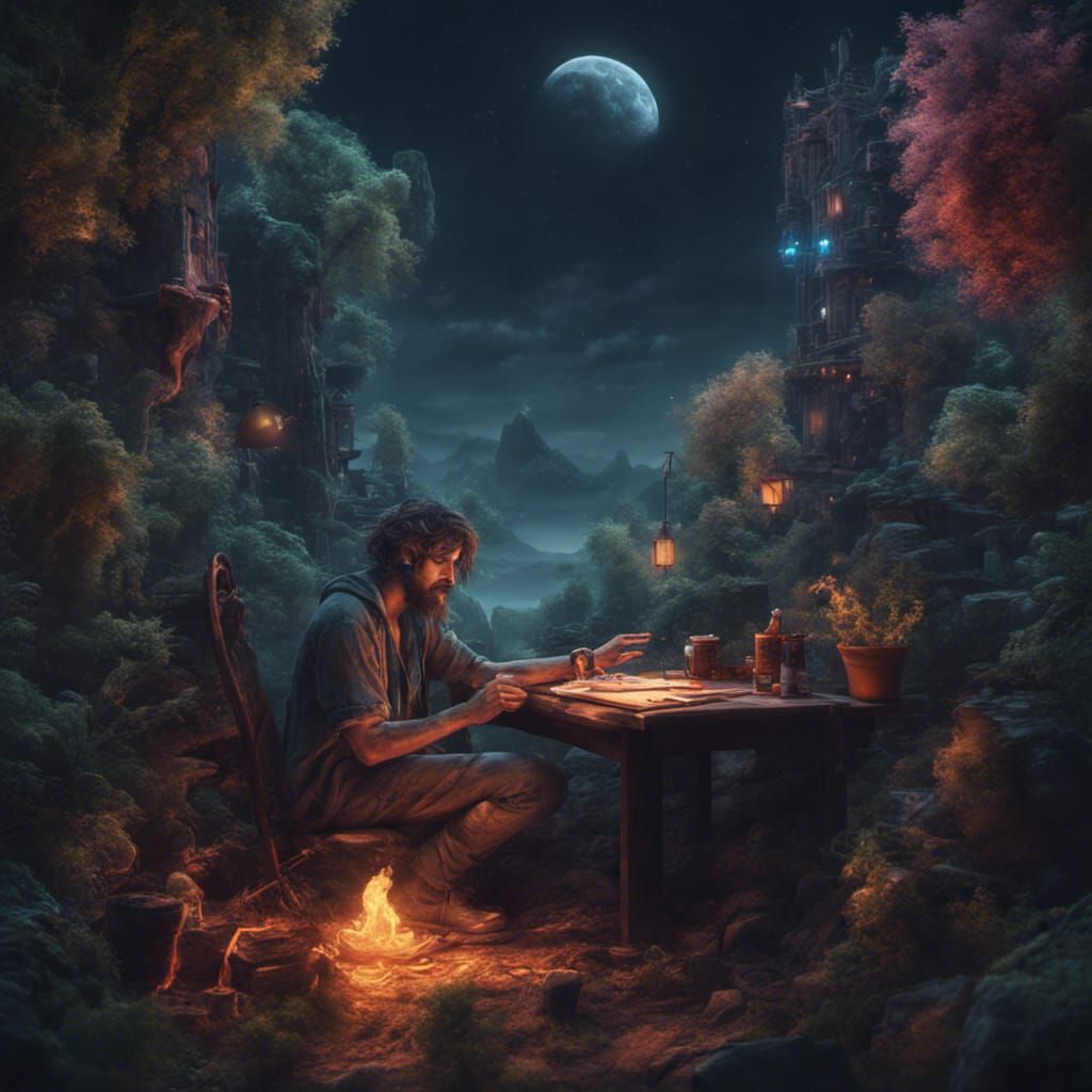 The lonely stoner frees his mind at night