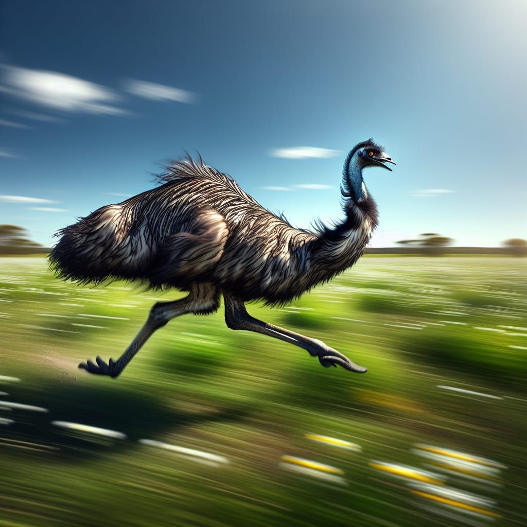 Fun Fact: emus are the only birds with calf muscles
