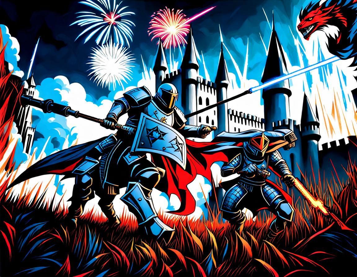 Battle of the Iron Knights and Warriors