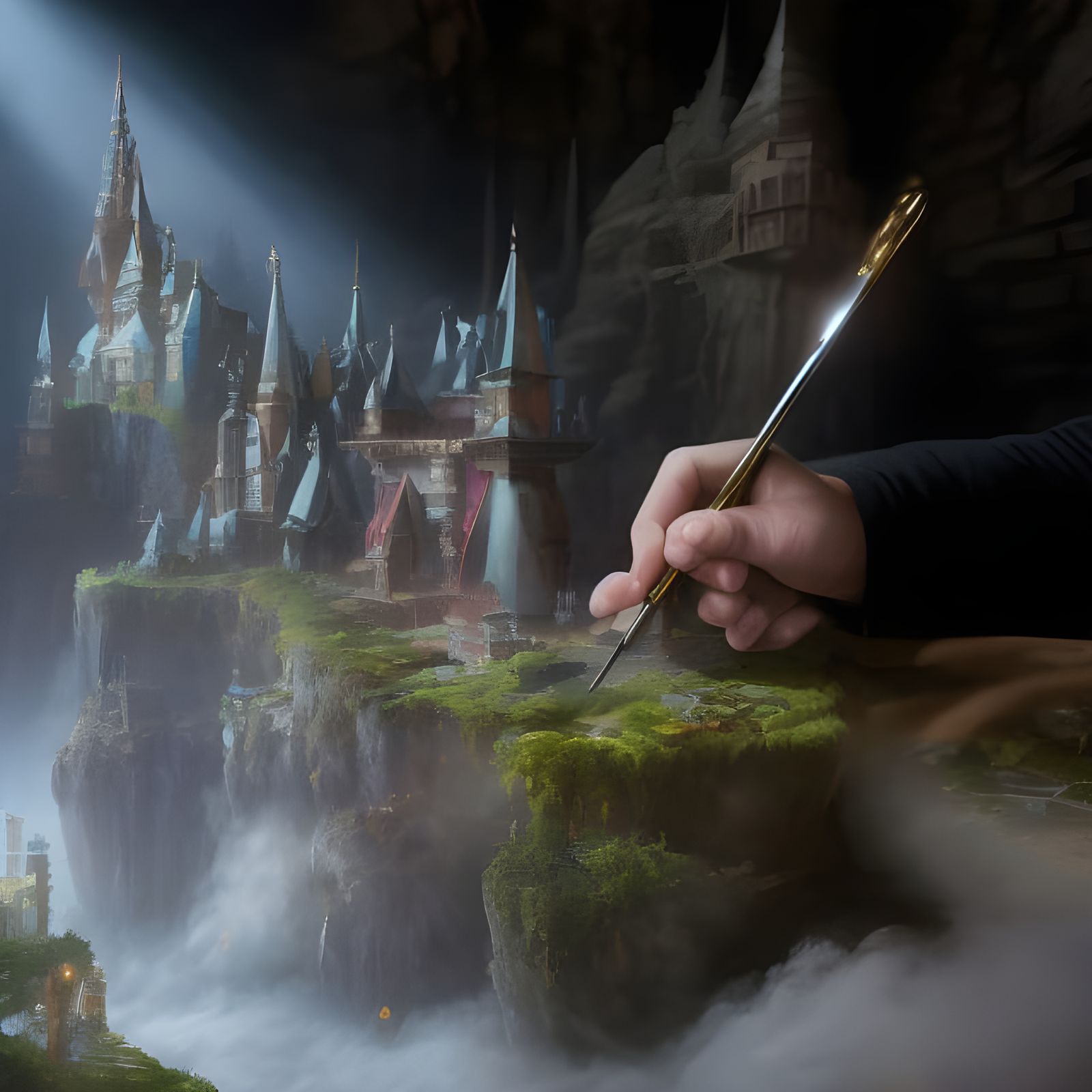 Painting a 3D Castle - Sometimes the art just comes alive  by @Jonathan Kennedy
