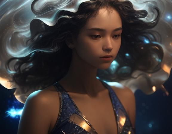 🌊⚛️ In a mesmerizing UHD 8K Octane 3D render, behold the ca...