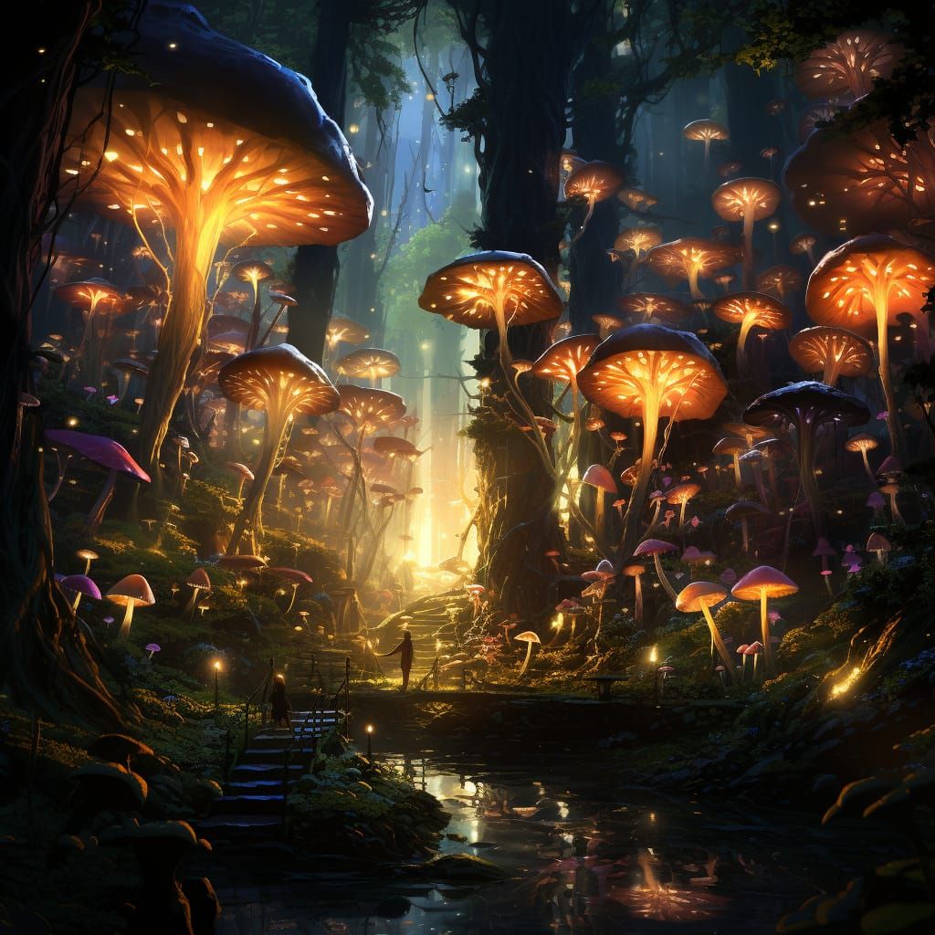 Magical Mushroom Forest