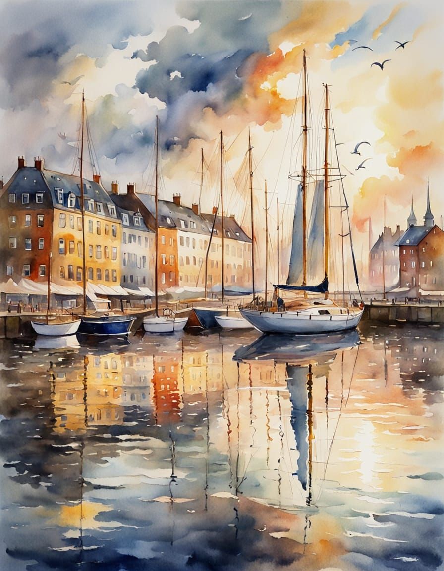Harbour at the golden hour   by @Dreamergirl 