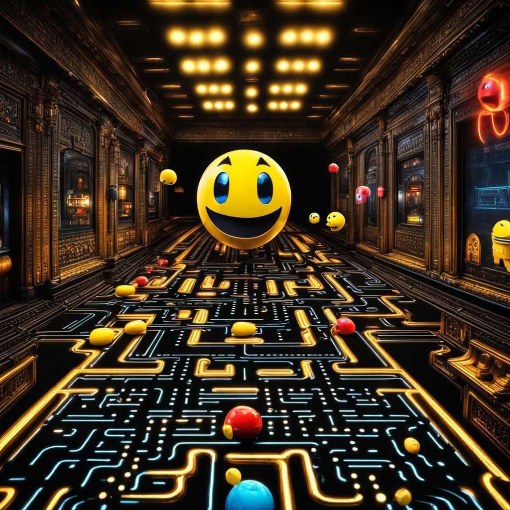 Pac Man viajando na imaginação
