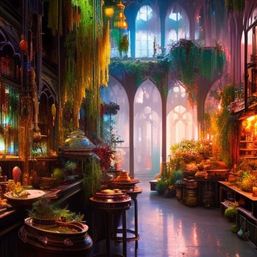 Interior magic shop