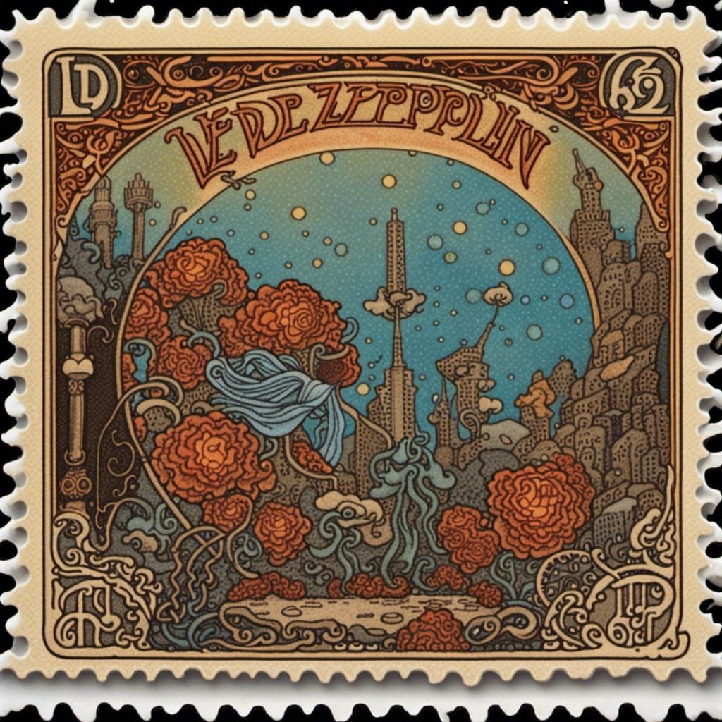 Led zeppelin postage 2025 stamps