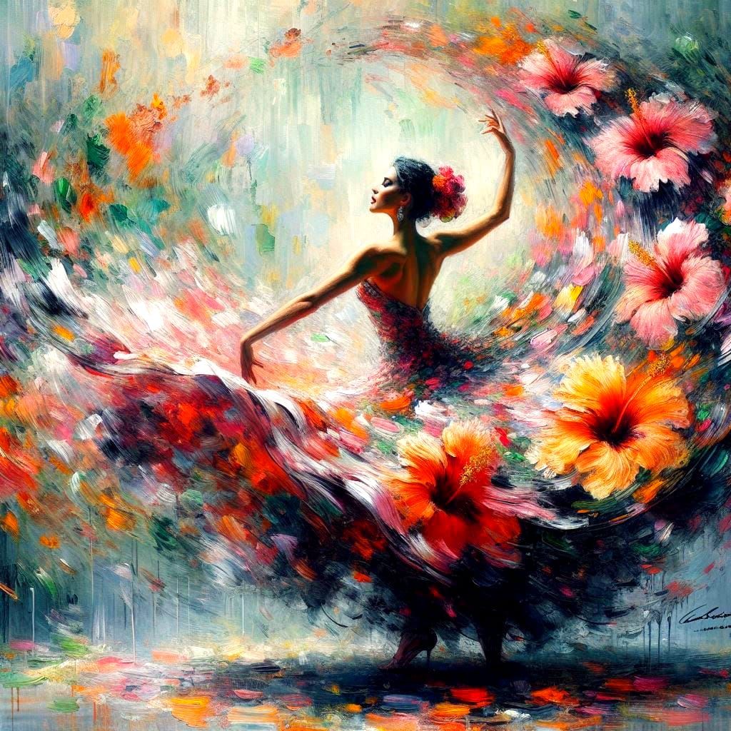 flamenco flower dancer
