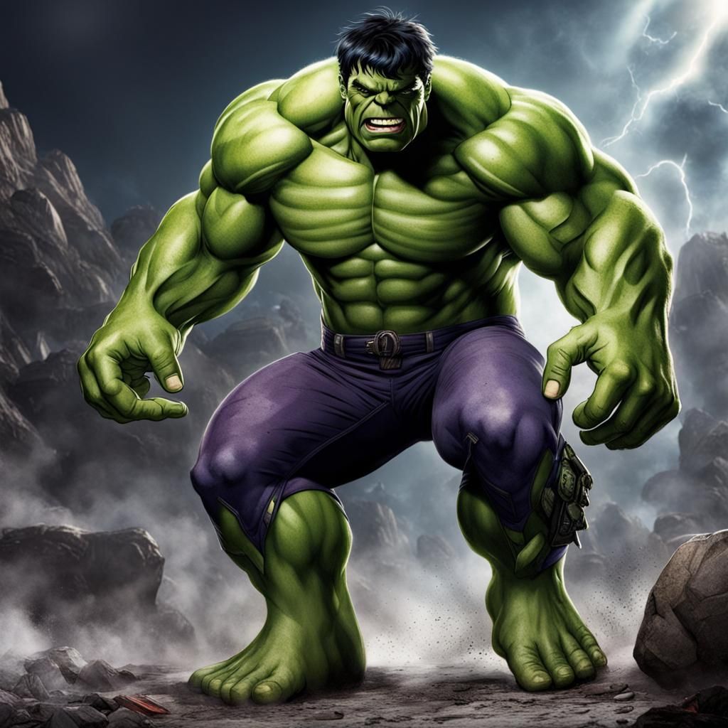 Hulk in all avangers costume