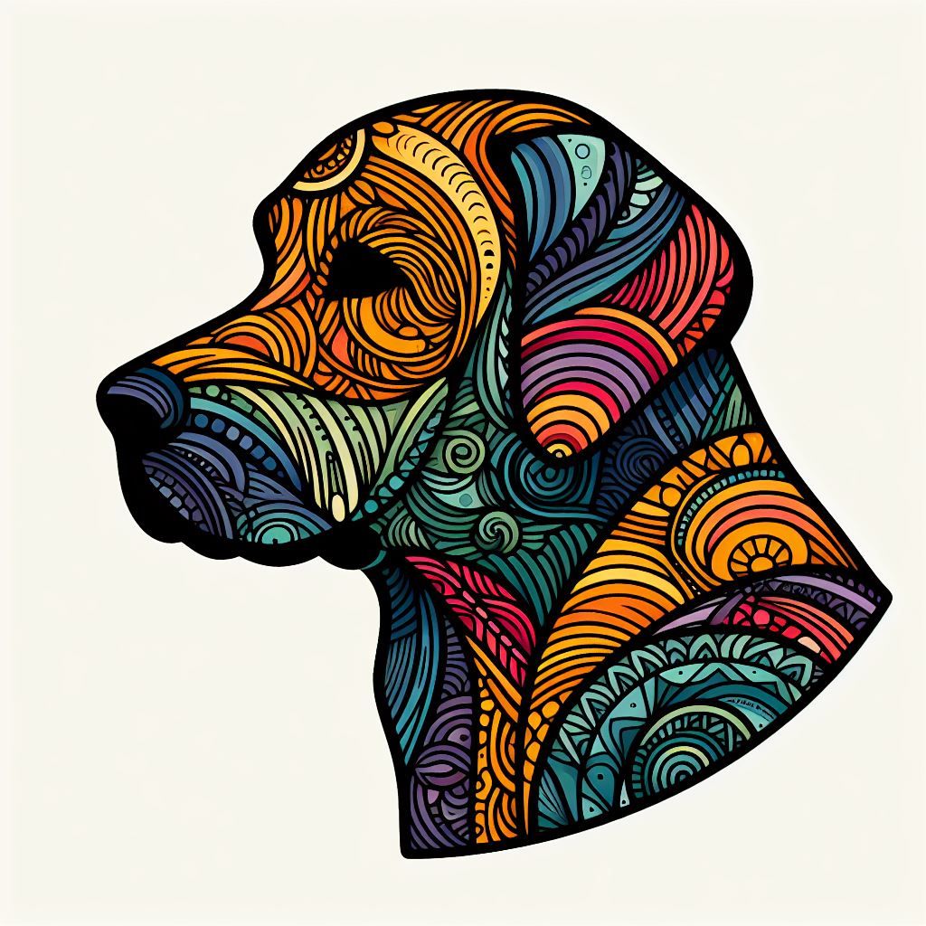 (Bing) Zentangle Doggos II