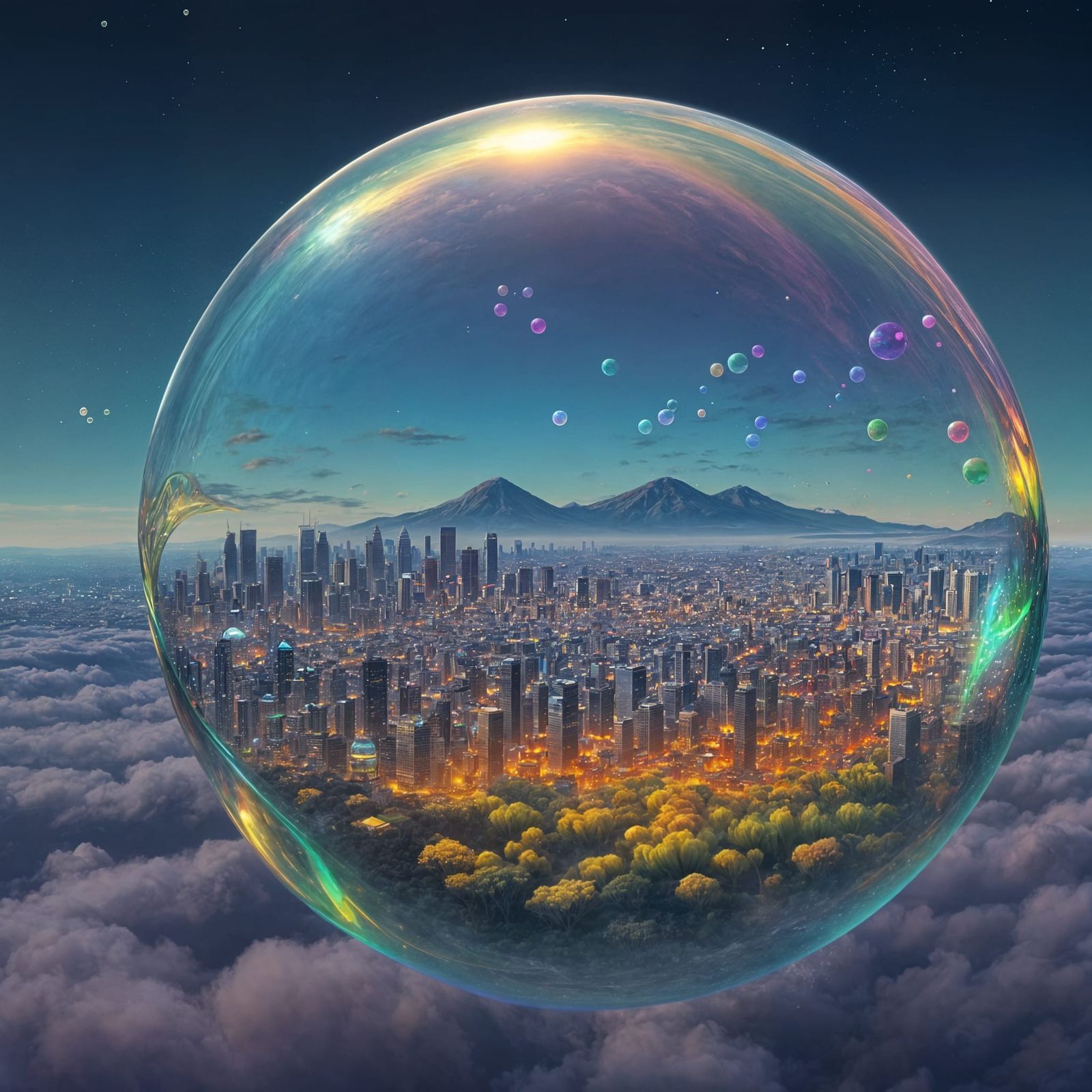 Dreams build in soap bubbles  by @CorriBArt