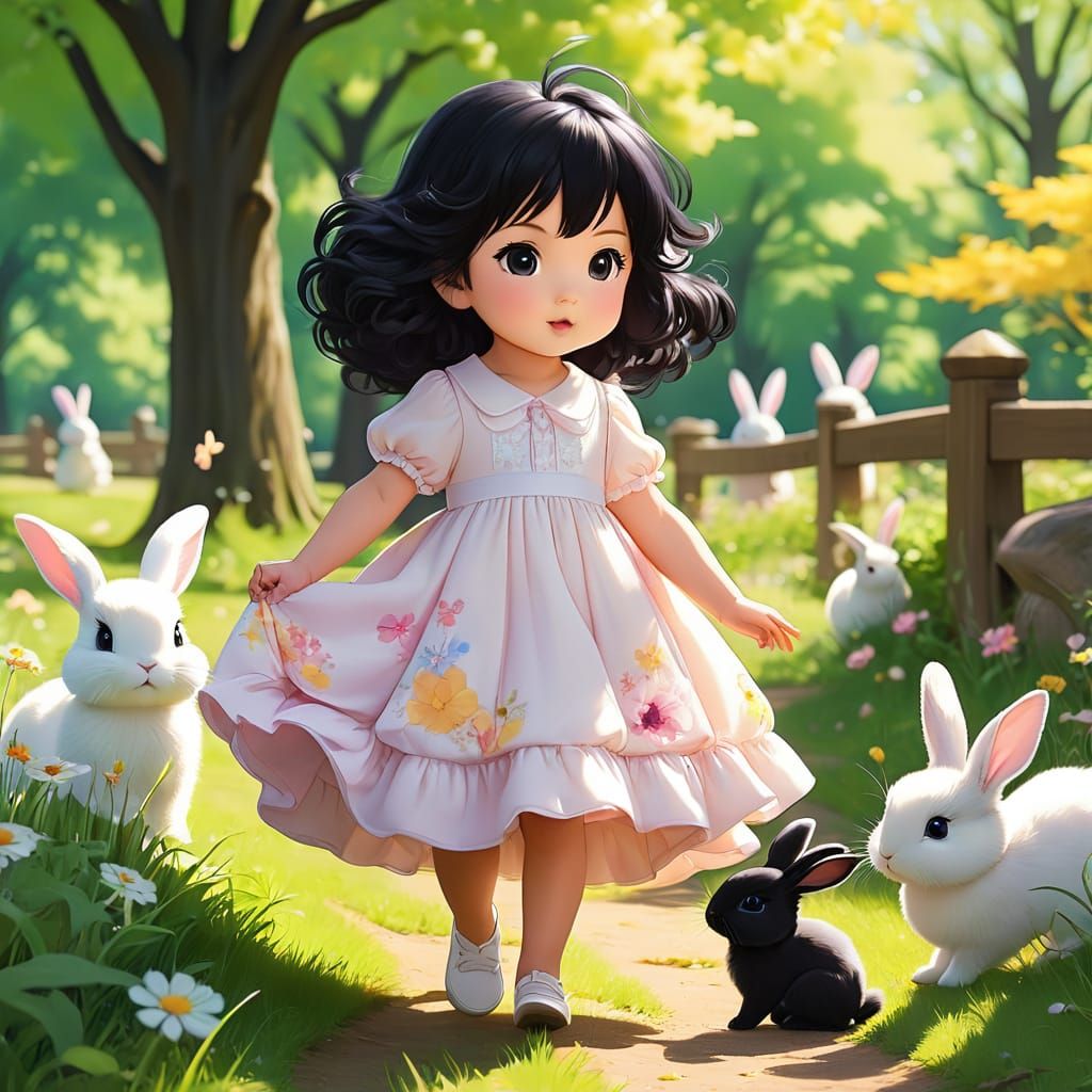 Young Moon in the park