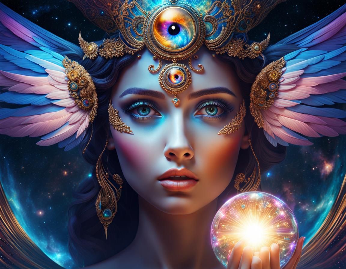 Cosmic Angel - AI Generated Artwork - NightCafe Creator