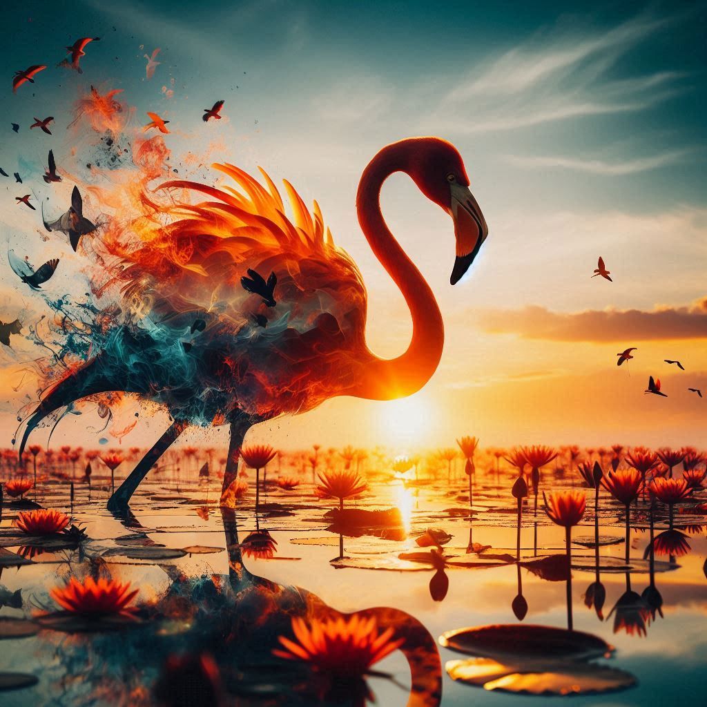 double exposure beautiful fantasy portrait landscape..