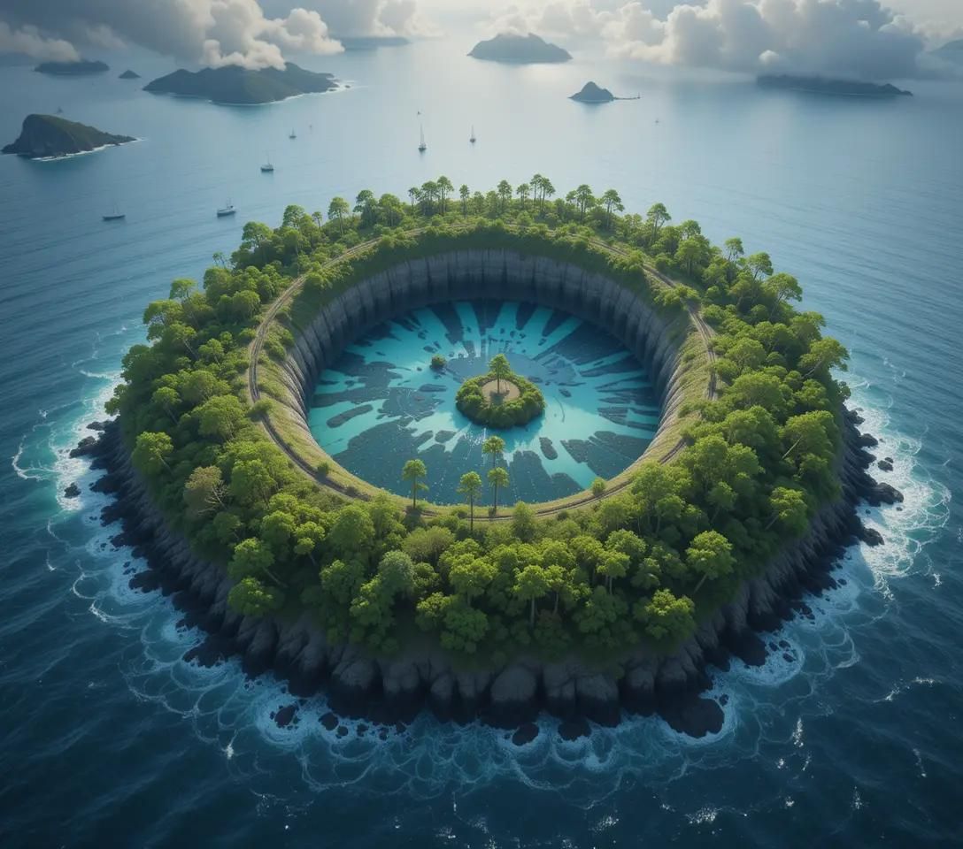 Island in middle the sea