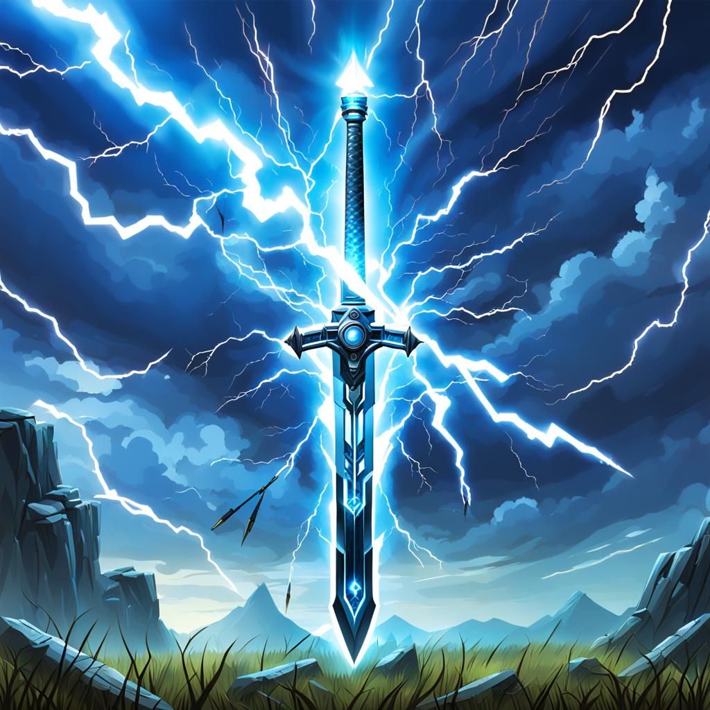 Lightning sword of the gods