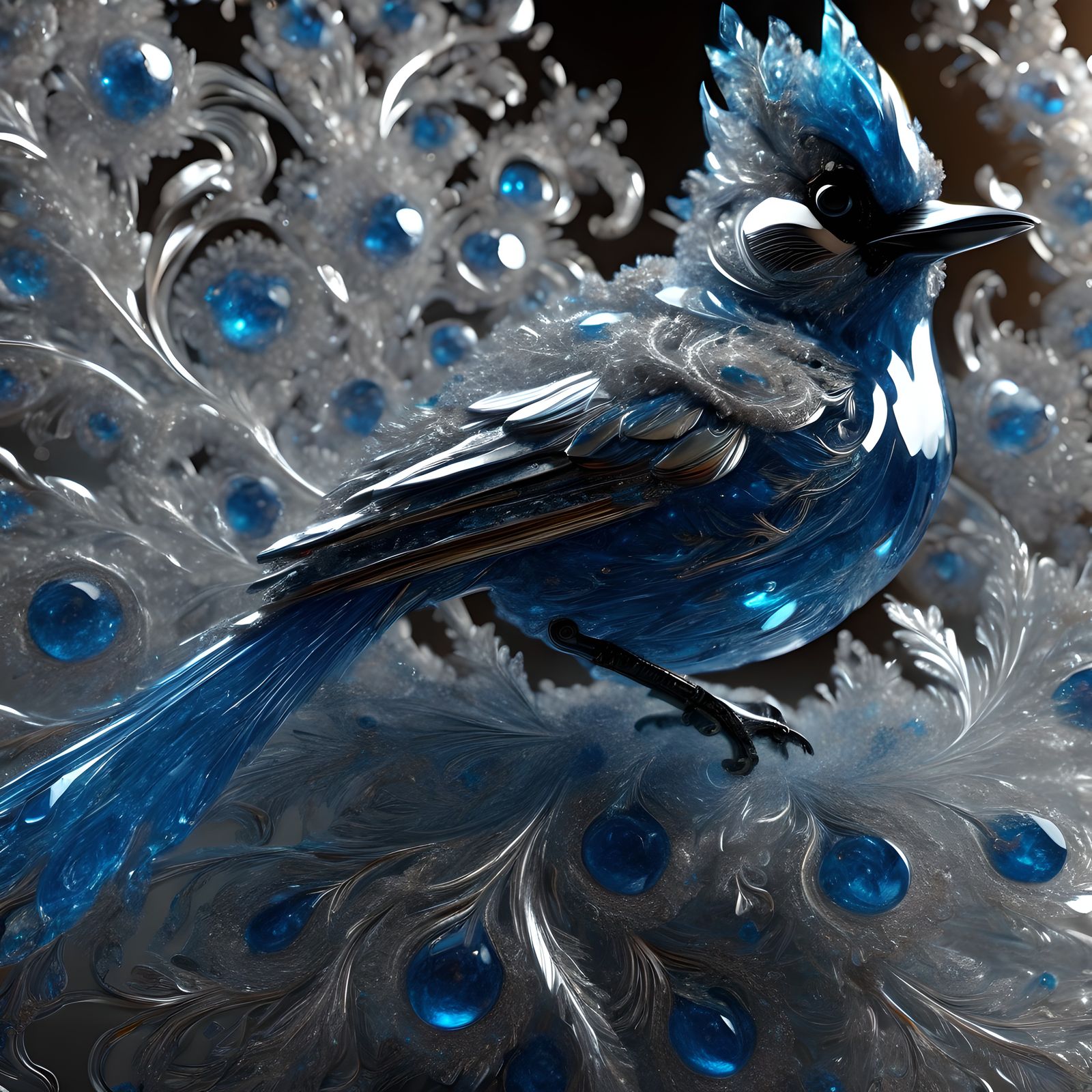 Crystal Ribbon Adansito Blue Jay