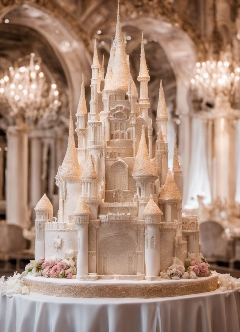Wedding Castle Cake  by @Conri