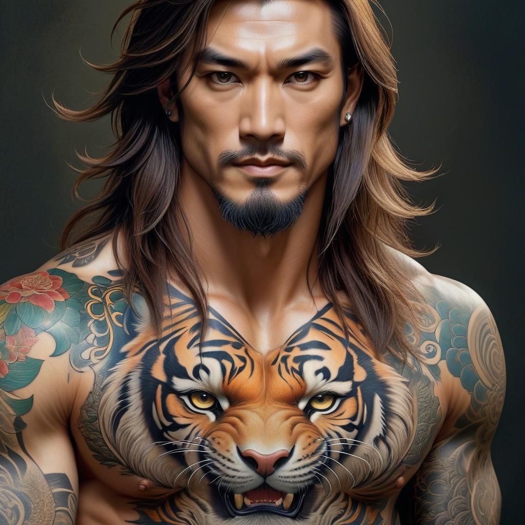  The Tiger Tattoo - AI Generated Artwork - NightCafe Creator