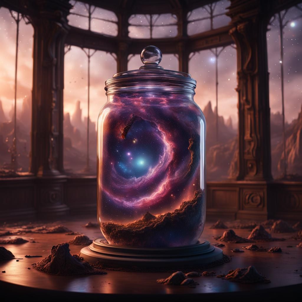the universe trapped in a jar