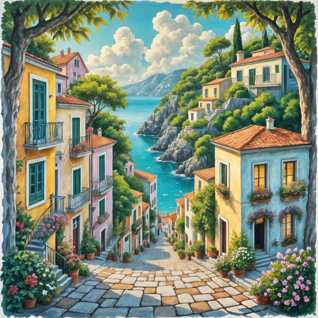 Steep Walk to the Sea