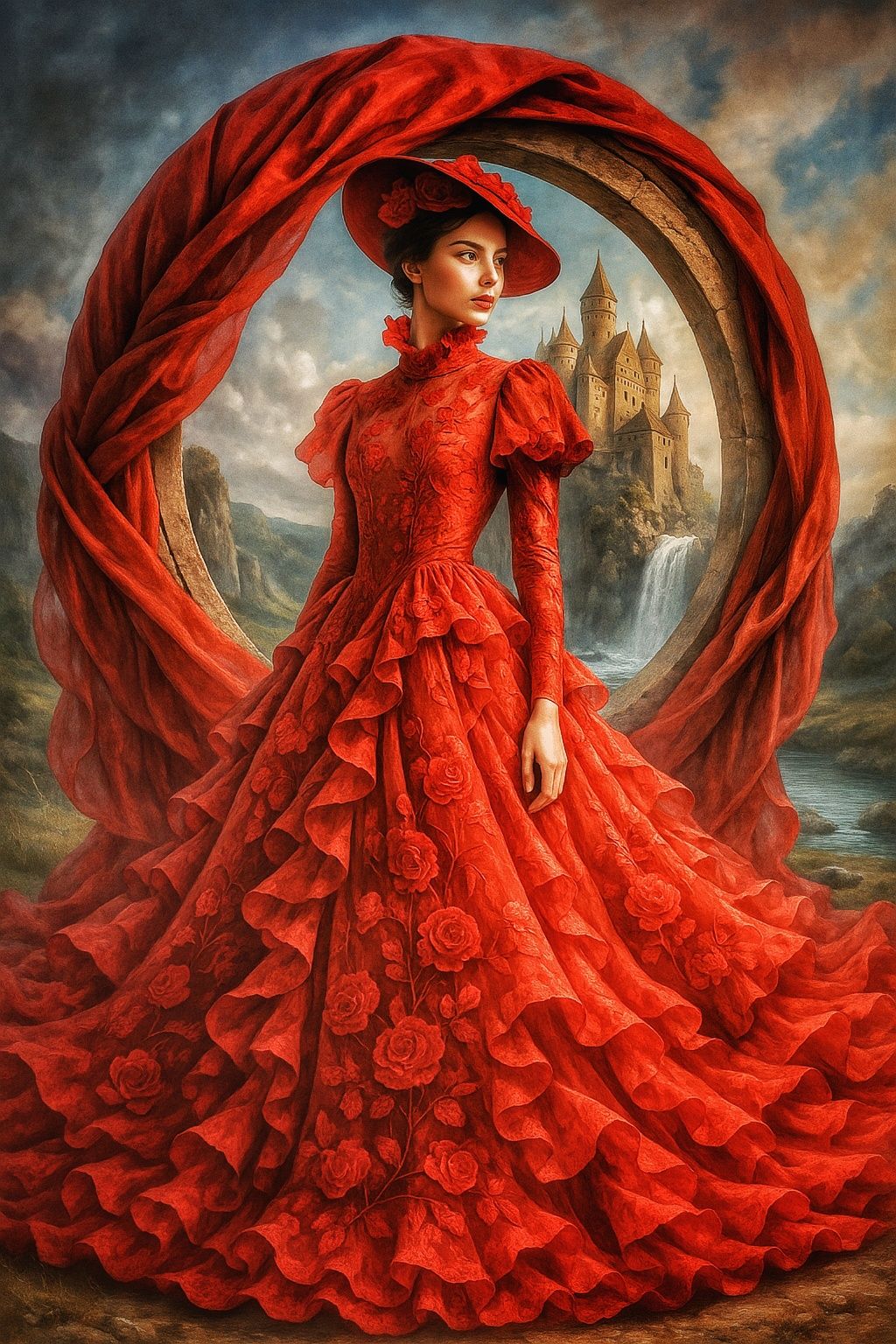 A red dress