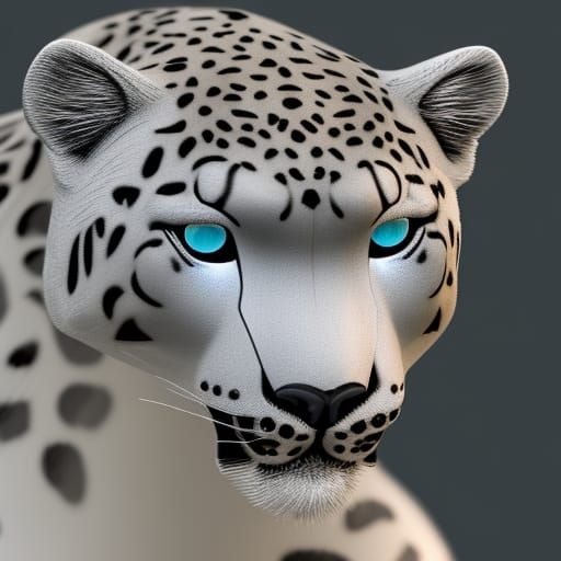 Crystal Creations: Snow Leopard