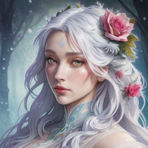 winter girl - AI Generated Artwork - NightCafe Creator