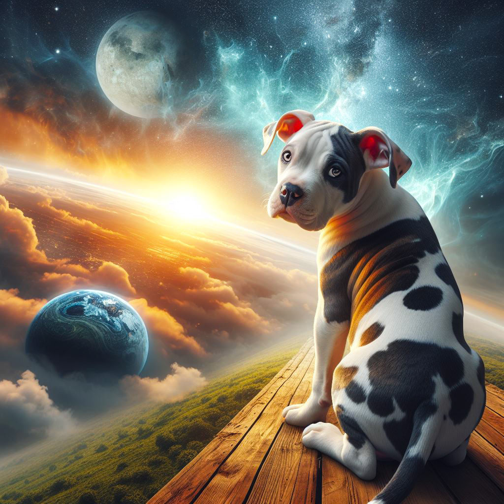 Puppy Beneath Alien Skies