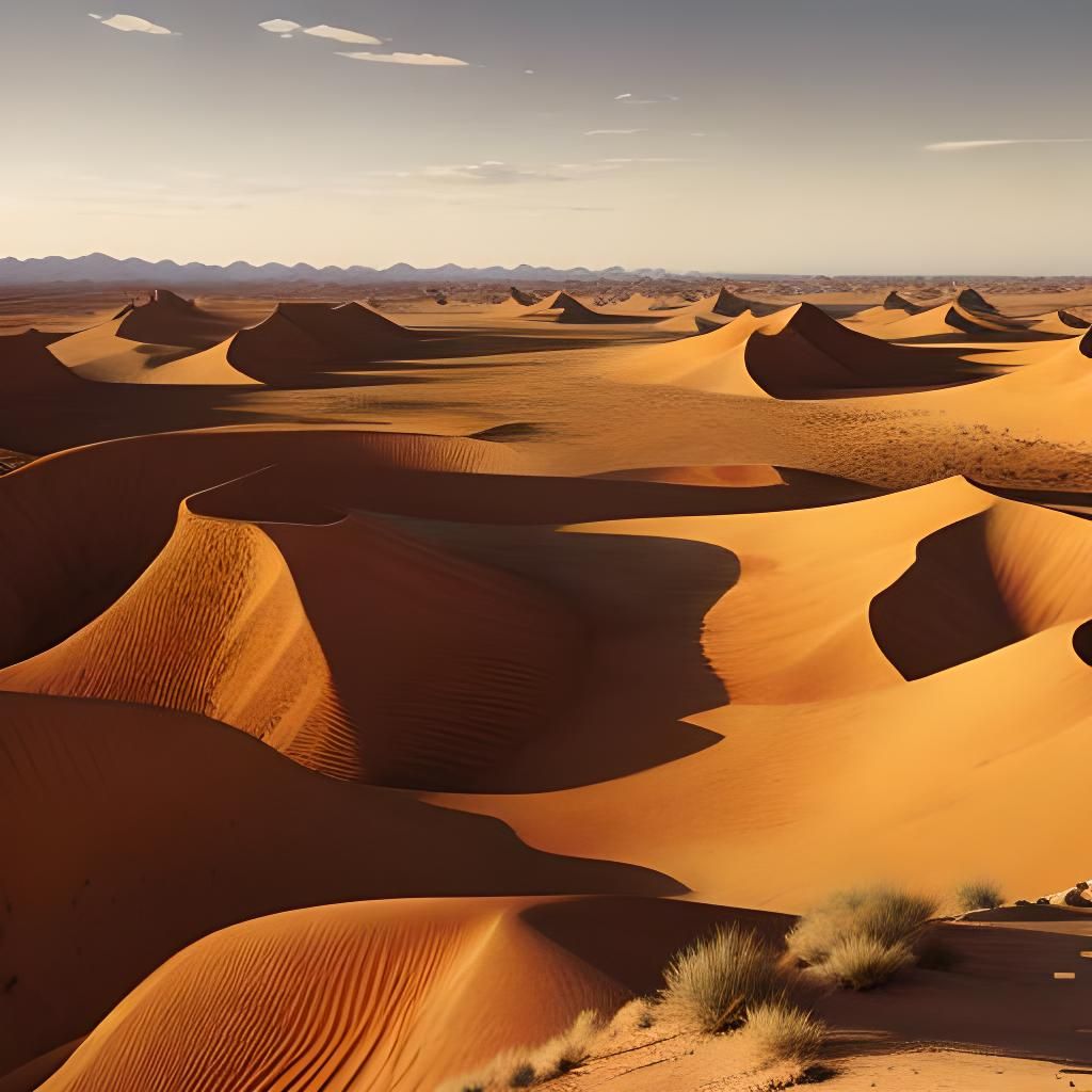 Minimalist Desert Landscape