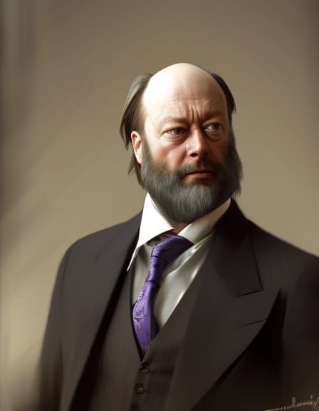 Lord Salisbury (Purple Tie) - AI Generated Artwork - NightCafe Creator