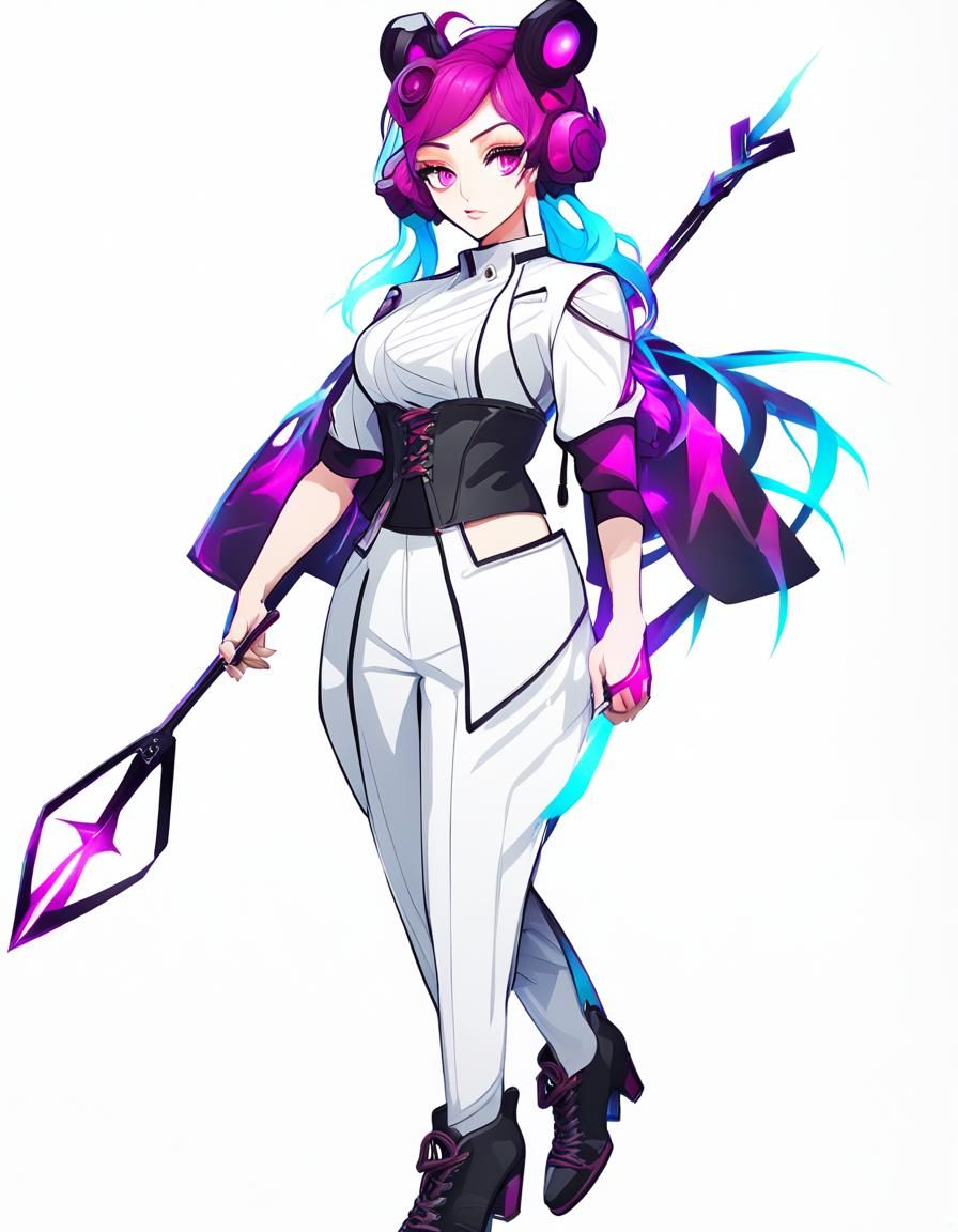 Light hot girl style monster girl character