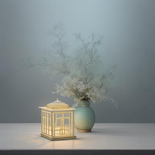 Ornate Lunar Box in Watercolor Garden