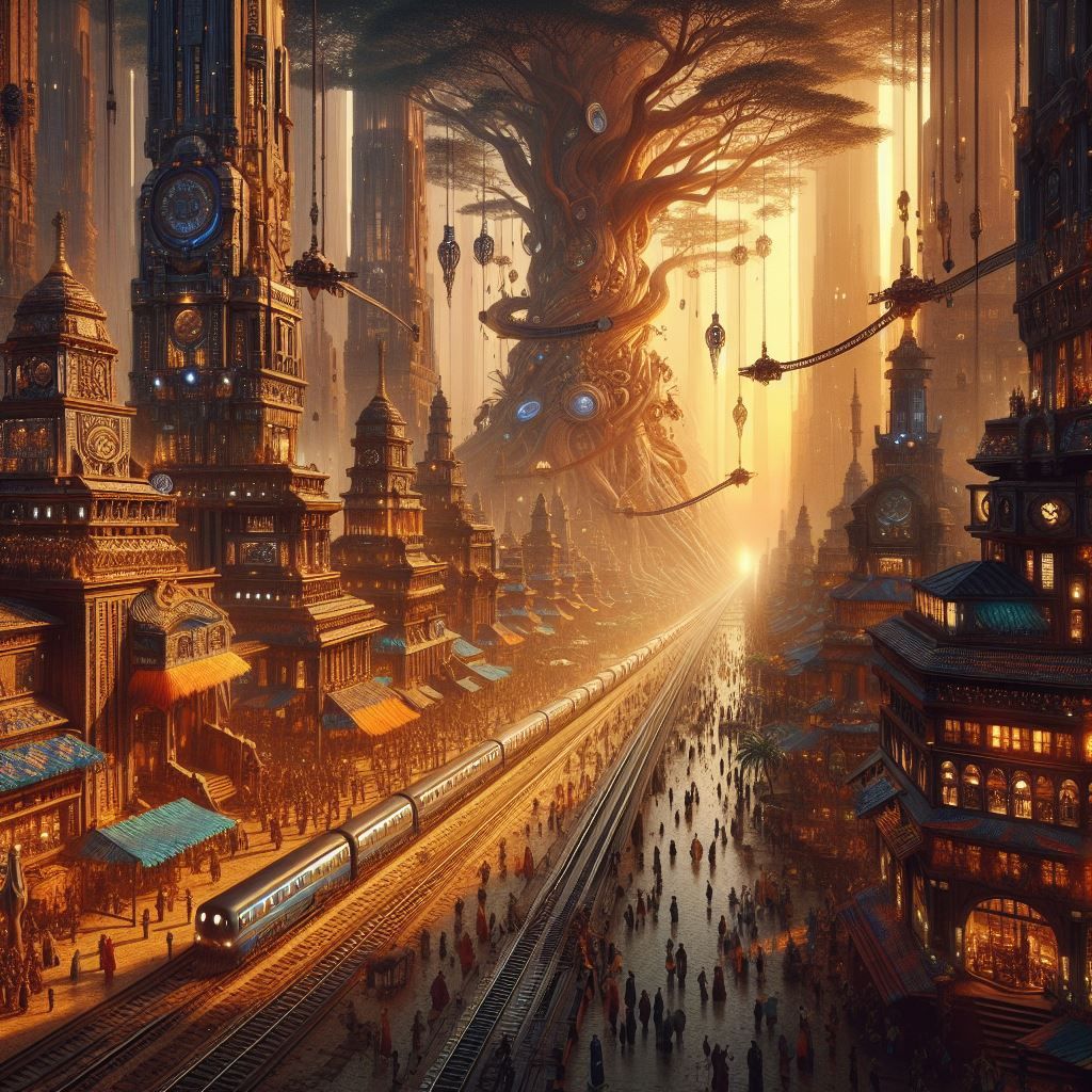 Art Deco African Steampunk future (4) - AI Generated Artwork ...