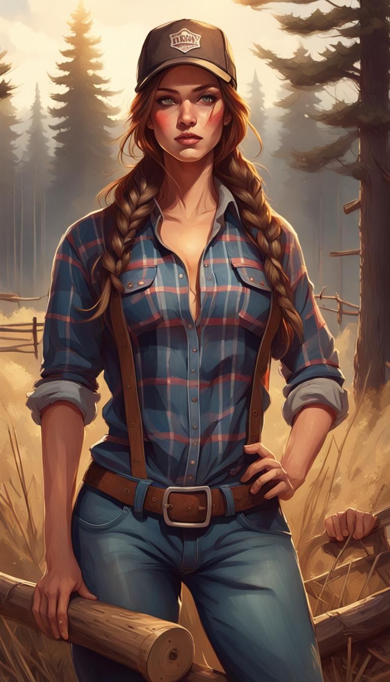Lumber Jill AI Generated Artwork NightCafe Creator
