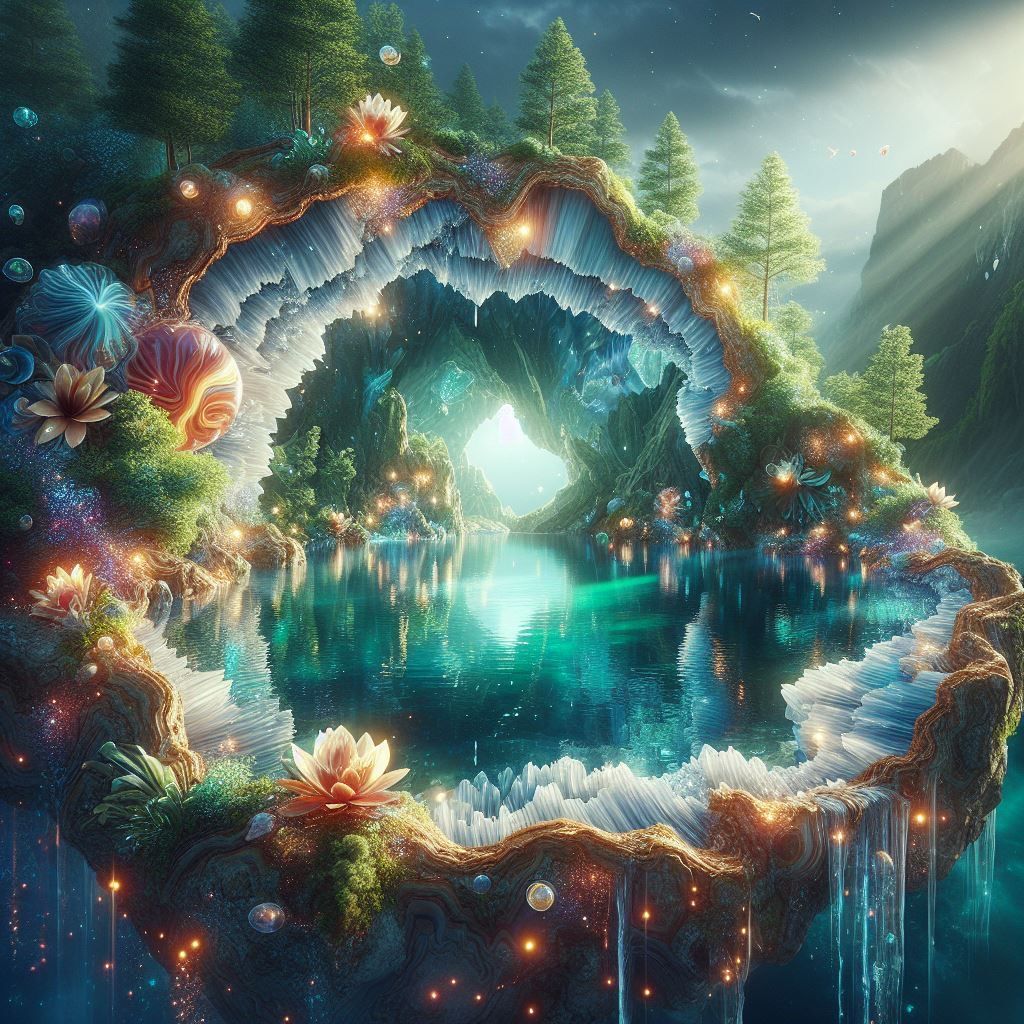 Geode Lake Waterfall