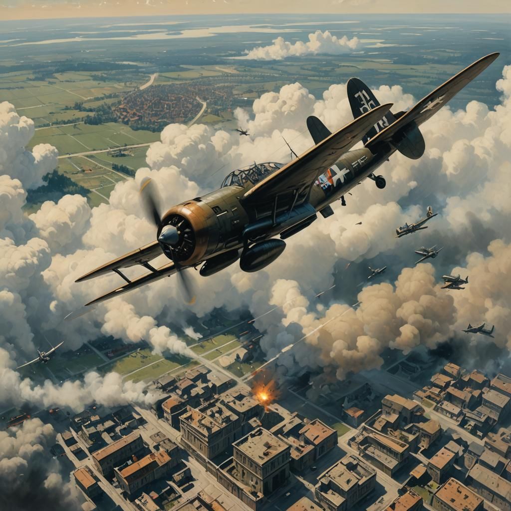 un avion de la guerre 40/45