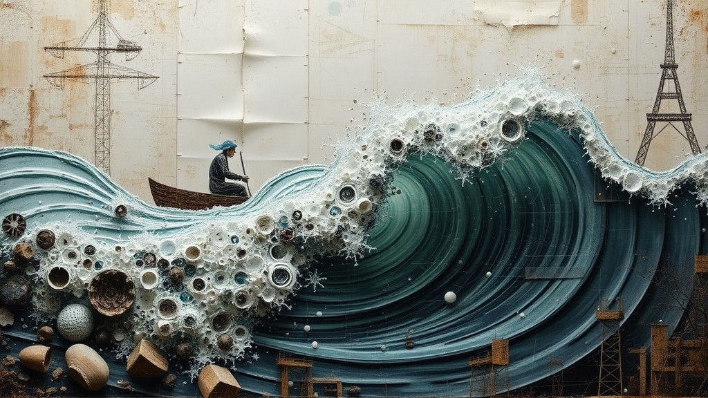 Surreal Test Tube Baby with Rogue Wave