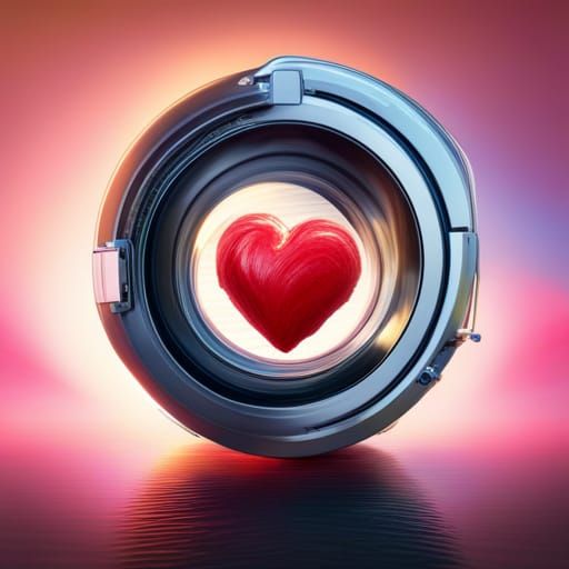 washing machine heart AI Generated Artwork NightCafe Creator