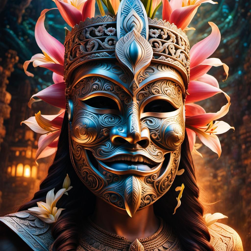 Flower Mask Of Mivou  by @MiniMishaps