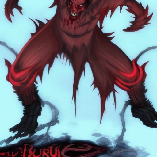 Vicious Red Asura Demon