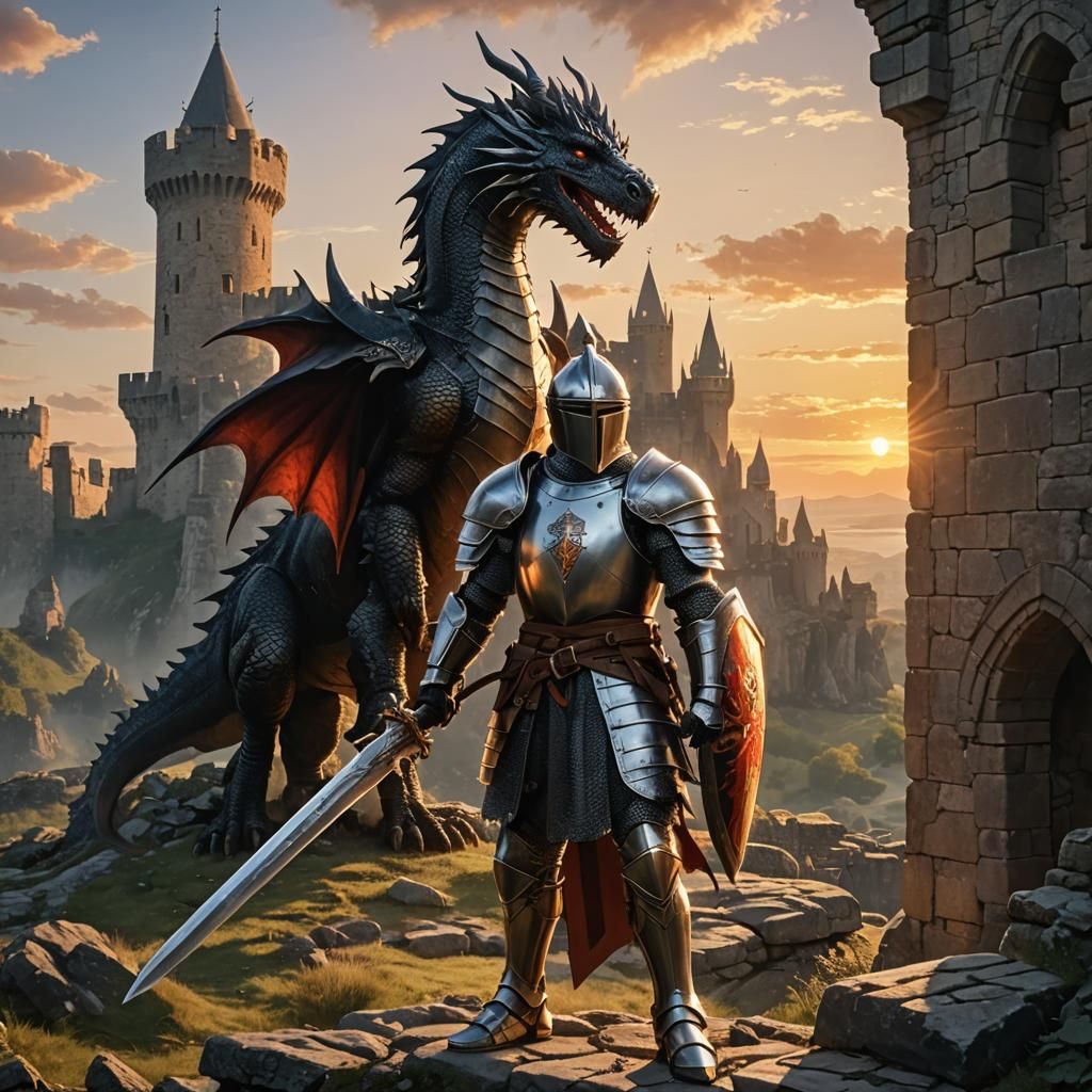 Knight and a Dragon