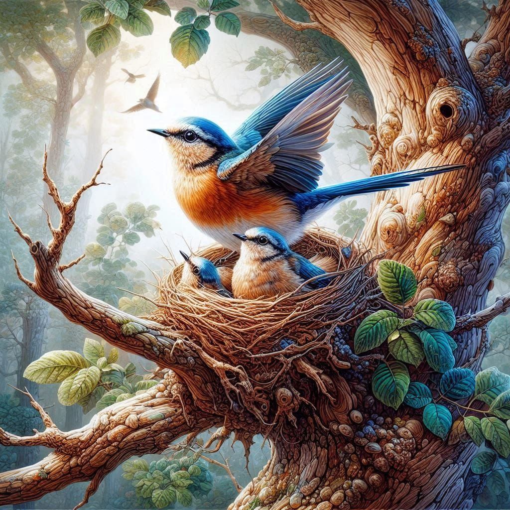 Getting ready to leave the nest