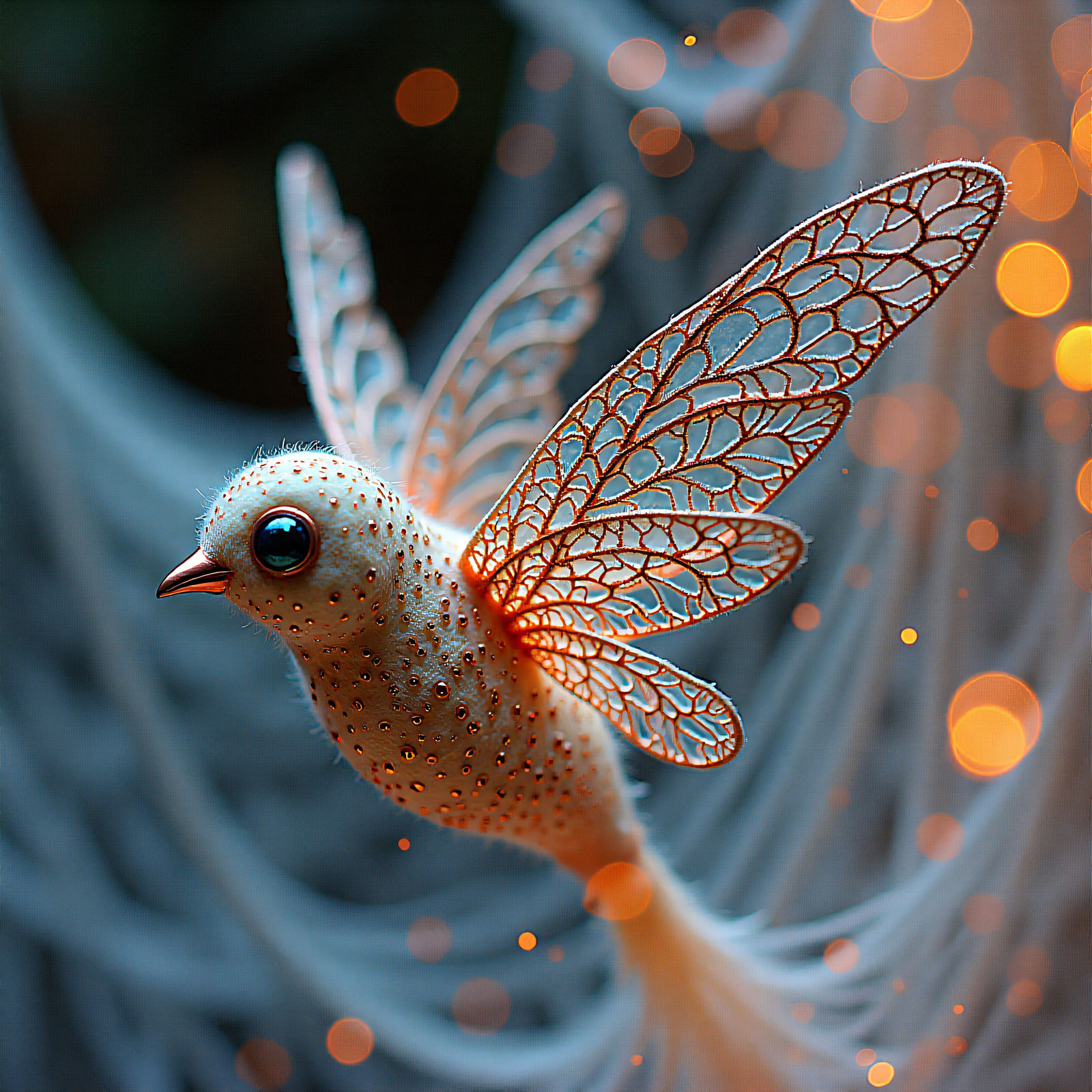 needle-felted whool bird