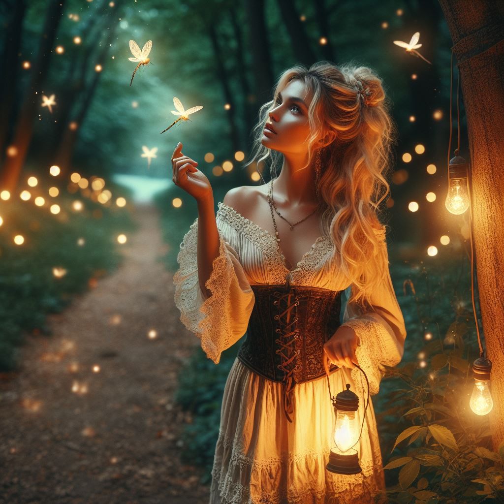 Fireflies are stars that could not journey to the sky