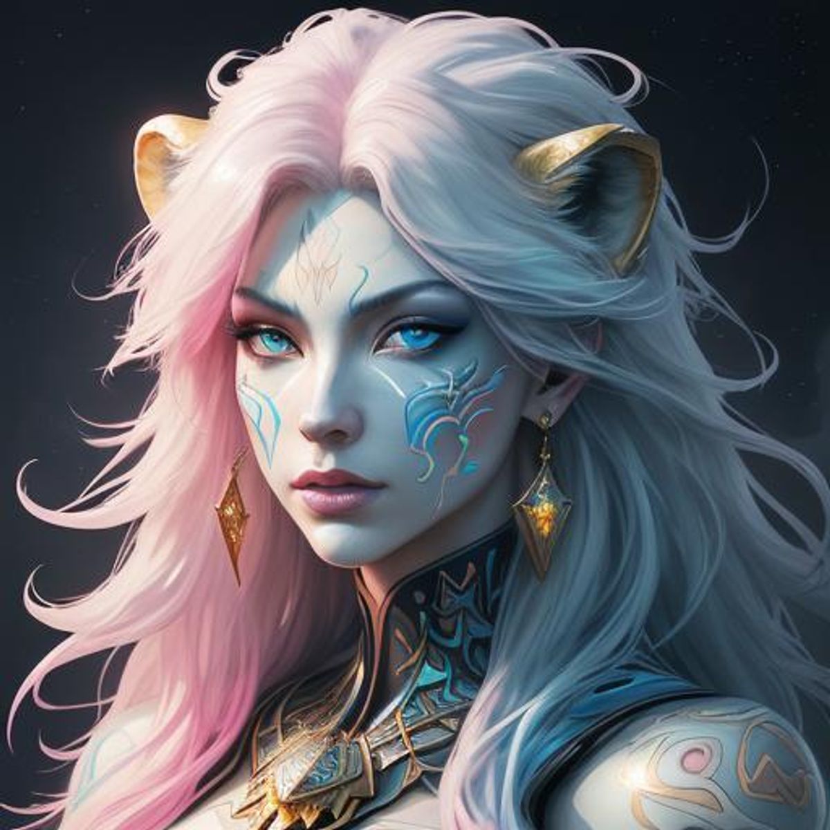 lion girl AI Generated Artwork NightCafe Creator