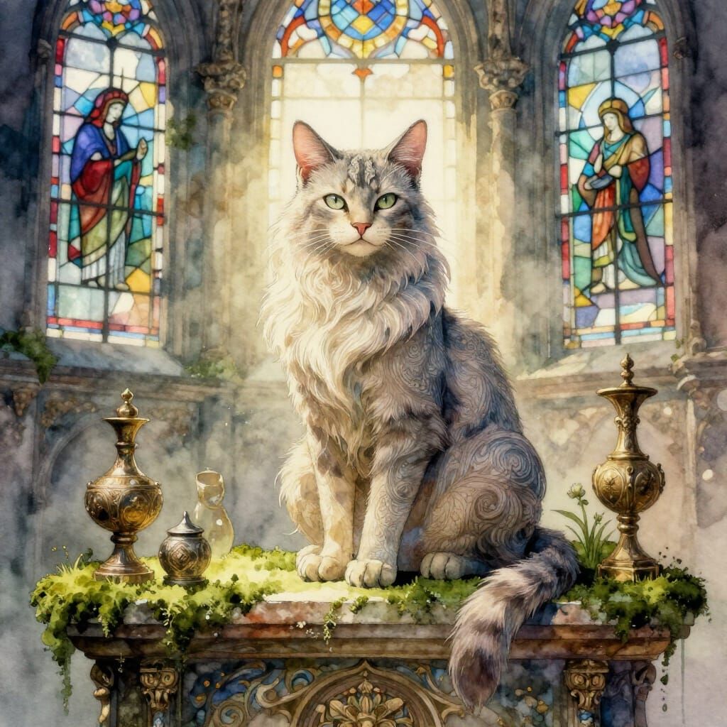 Guardian cat  by @Defkon